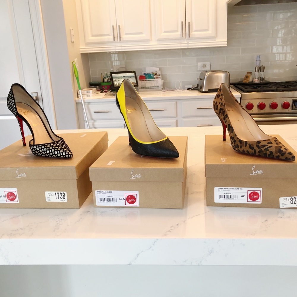 SOLD Christian Louboutin Clare Leopard Pumps Size 42 - Picture 5 of 6